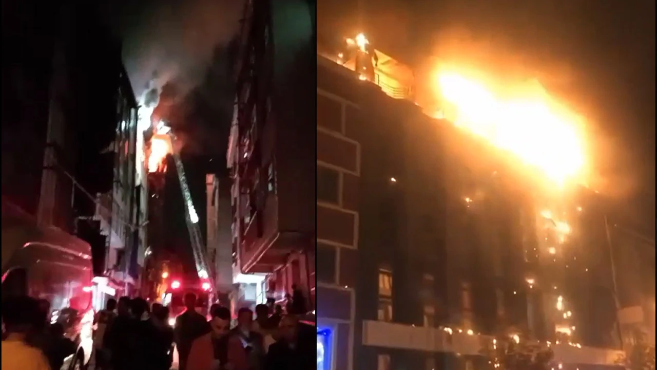 İstanbul'da tekstil atölyesinde yangın paniği!
