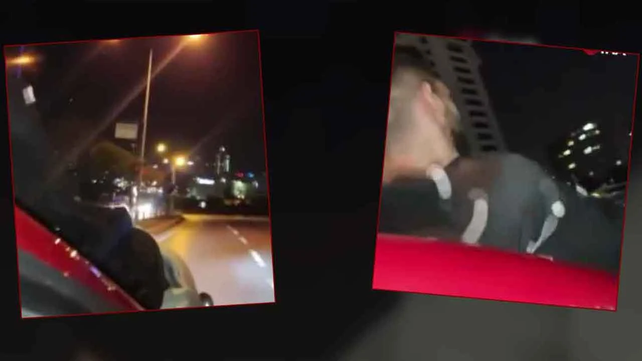 Sorumsuzluğun böylesi! İstanbul trafiğinde kaputta 100 km'lik hızla seyahat etti