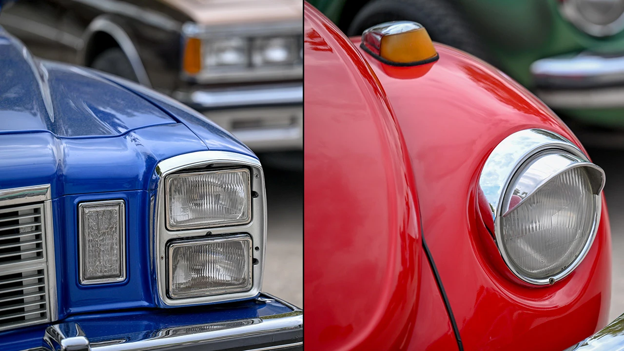 Nostaljik araçların unutulmayan far tasarımları ilgi çekiyor