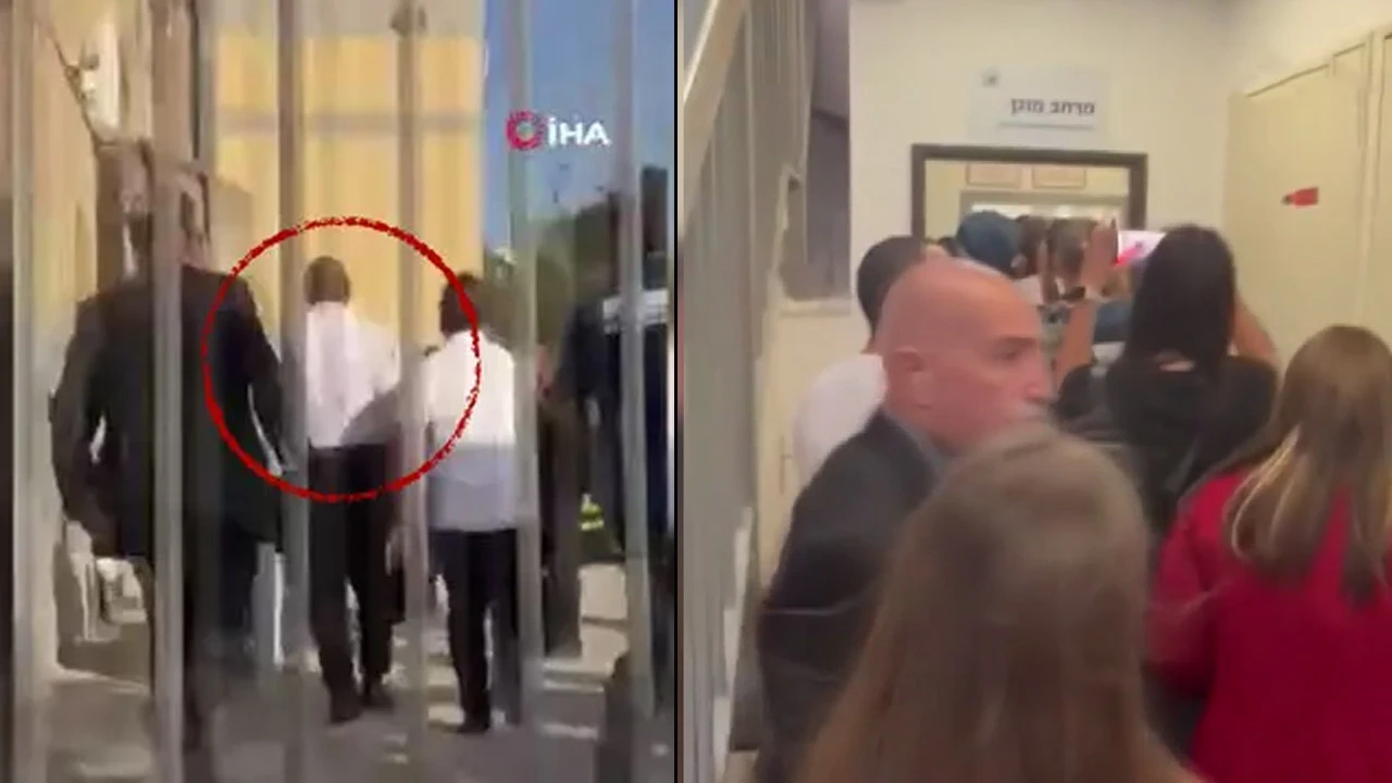 İsrail'de büyük panik! İngiliz Dışişleri Bakanı Cleverly sığınağa böyle koştu!