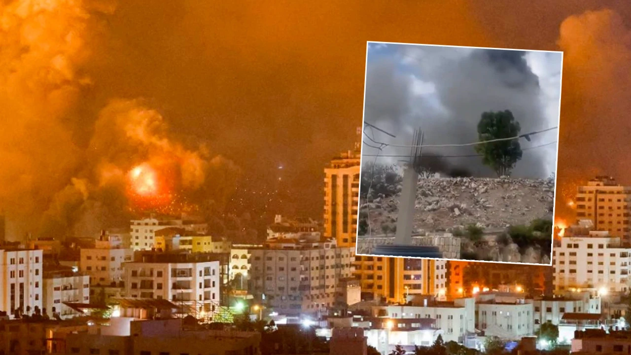 İsrail, Şam ve Halep Havalimanını vurdu! Suriye saldırısından yeni görüntüler
