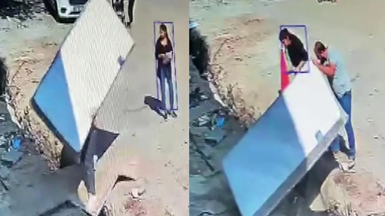 Eşya taşırken bir anda neye uğradığını şaşırdı! Fark etmedi, içine düştü