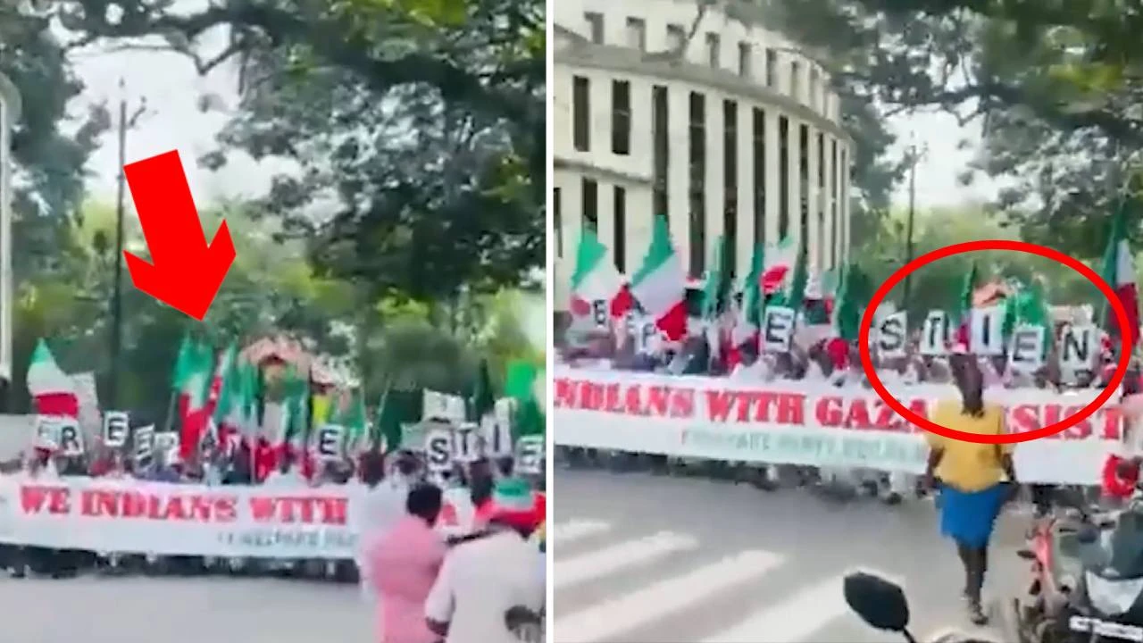 Şok olay! Filistin'e destek yürüyüşünde İtalya bayrağı taşıdılar