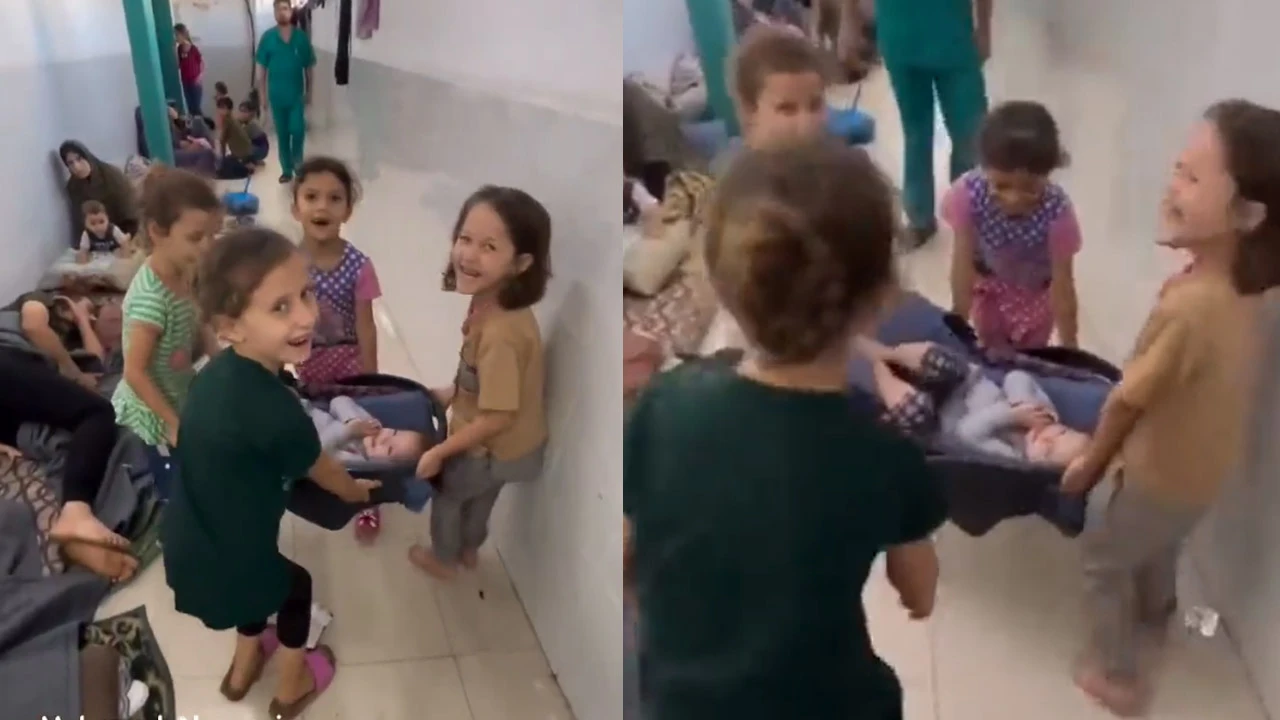 Gazzeli çocuklar travmaları 'şehit oyunu' ile aşmaya çalışıyor!