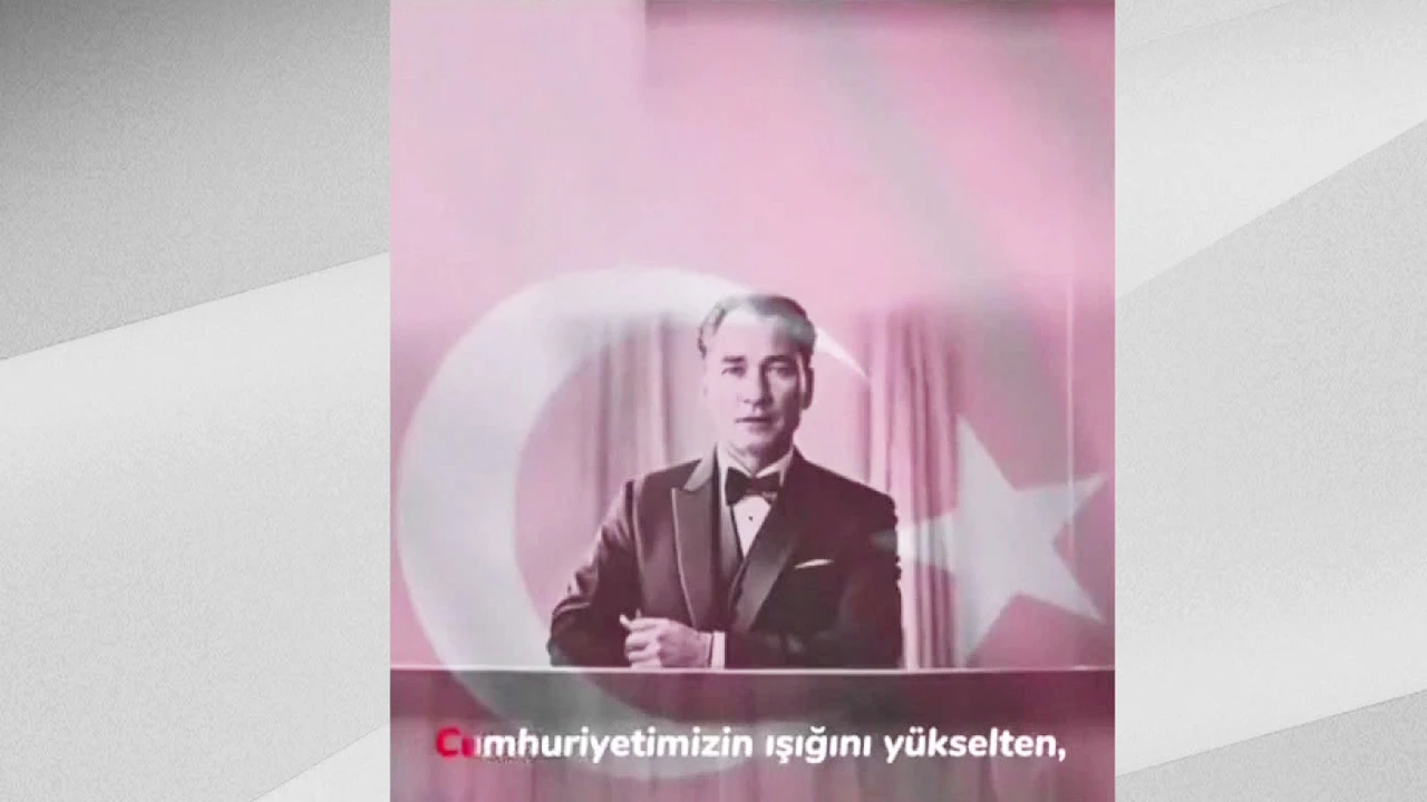 Cumhuriyet'in 100'üncü yılına özel video! Yapay zeka ile yapıldı