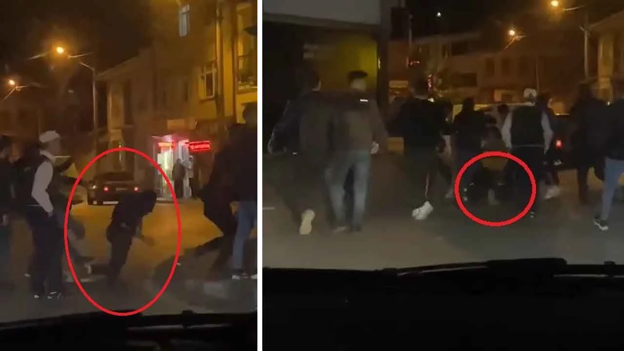Sokağı boks ringine çevirdiler