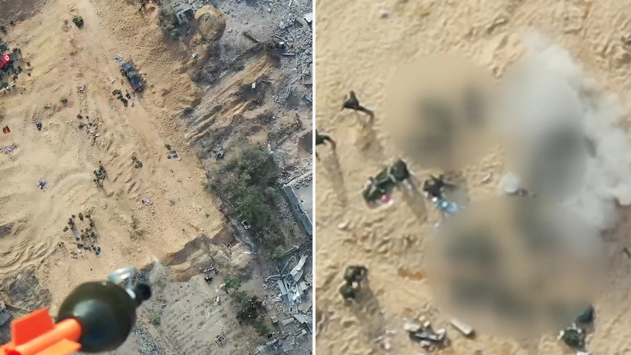 Hamas, İsrail askerlerine yaptığı dron saldırısını yayınladı