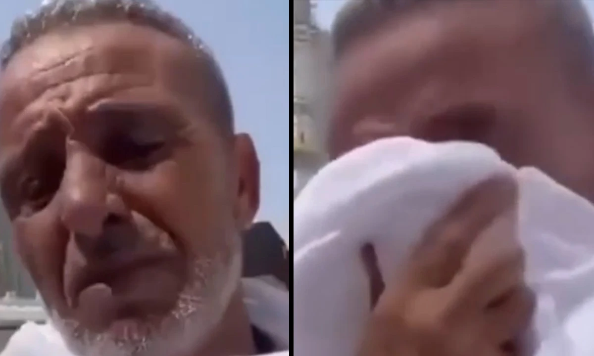 Kendisiyle birlikte herkes ağladı: Kabe’de Filistinli birini gördü, gözyaşlarını tutamadı