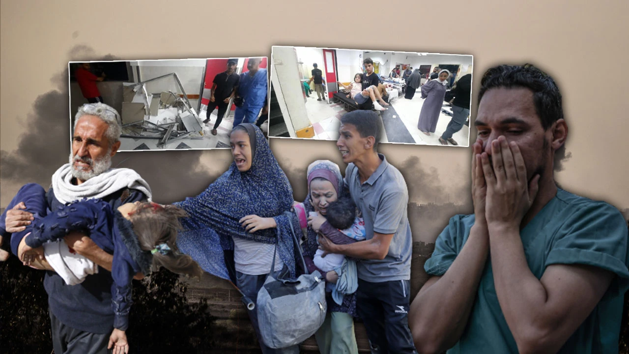 İsrail ordusu Gazze'de hastaneleri vurdu