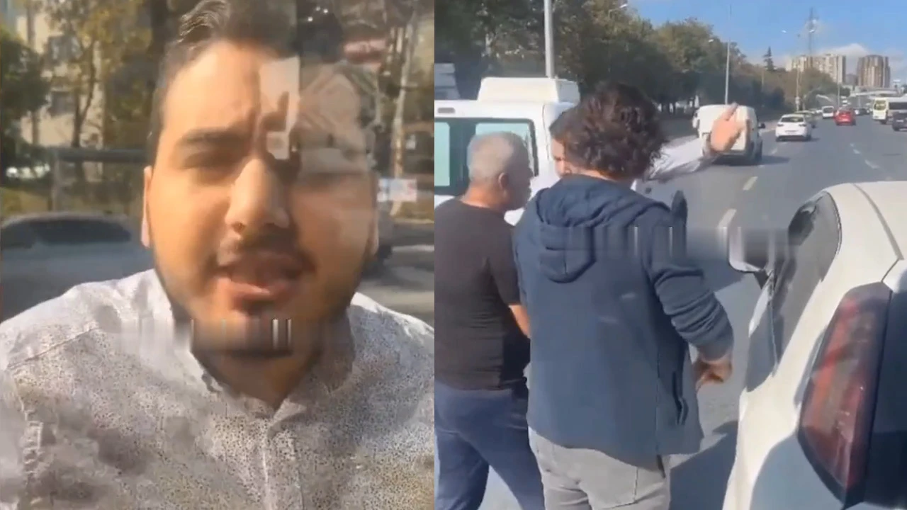 İETT'nin önünü kesen adam yolcuları çıldırttı: Kapıyı aç dövelim şunu 