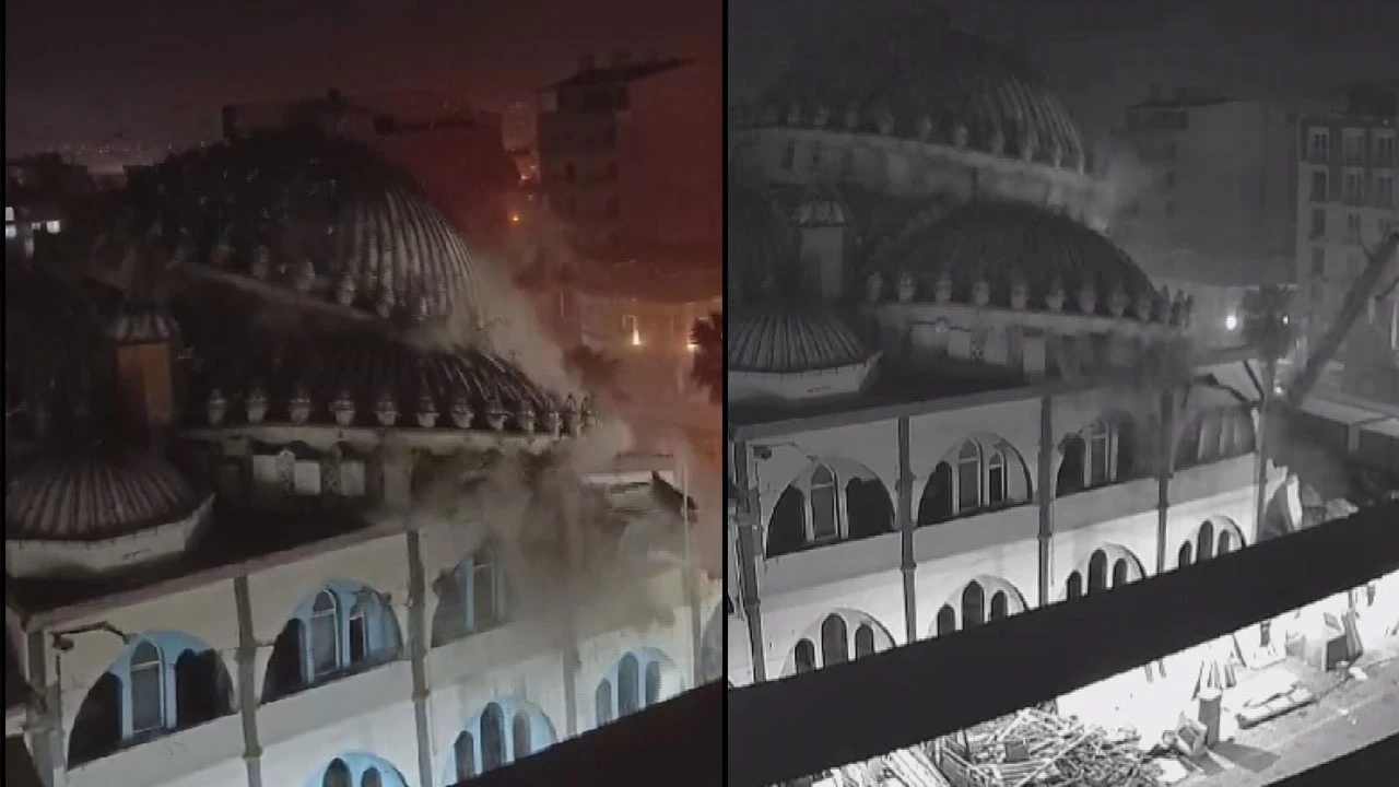 Ağır hasarlı Merkez Ulucami kepçenin dokunduğu an yerle bir oldu