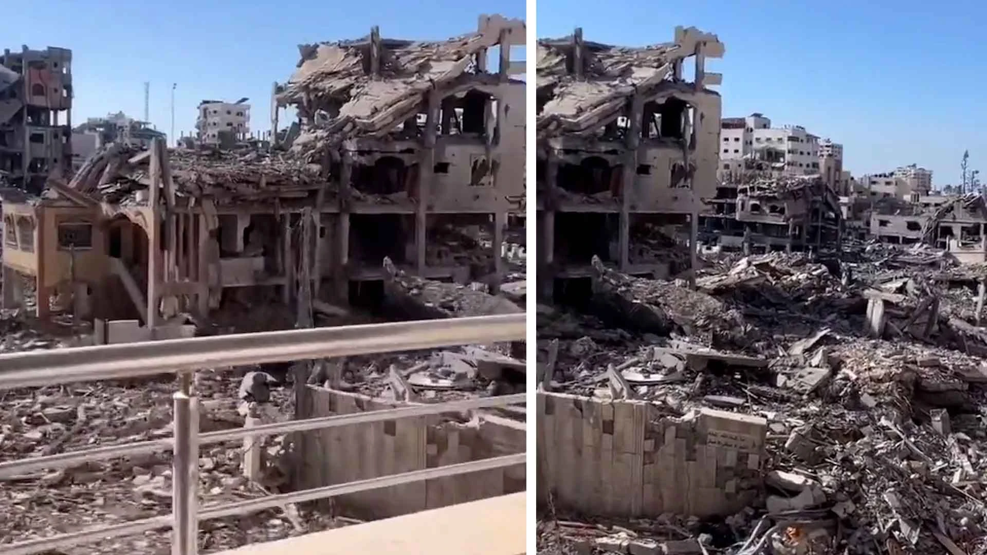 Gazze sahilinin son hali yürek burktu! Harabeye döndü