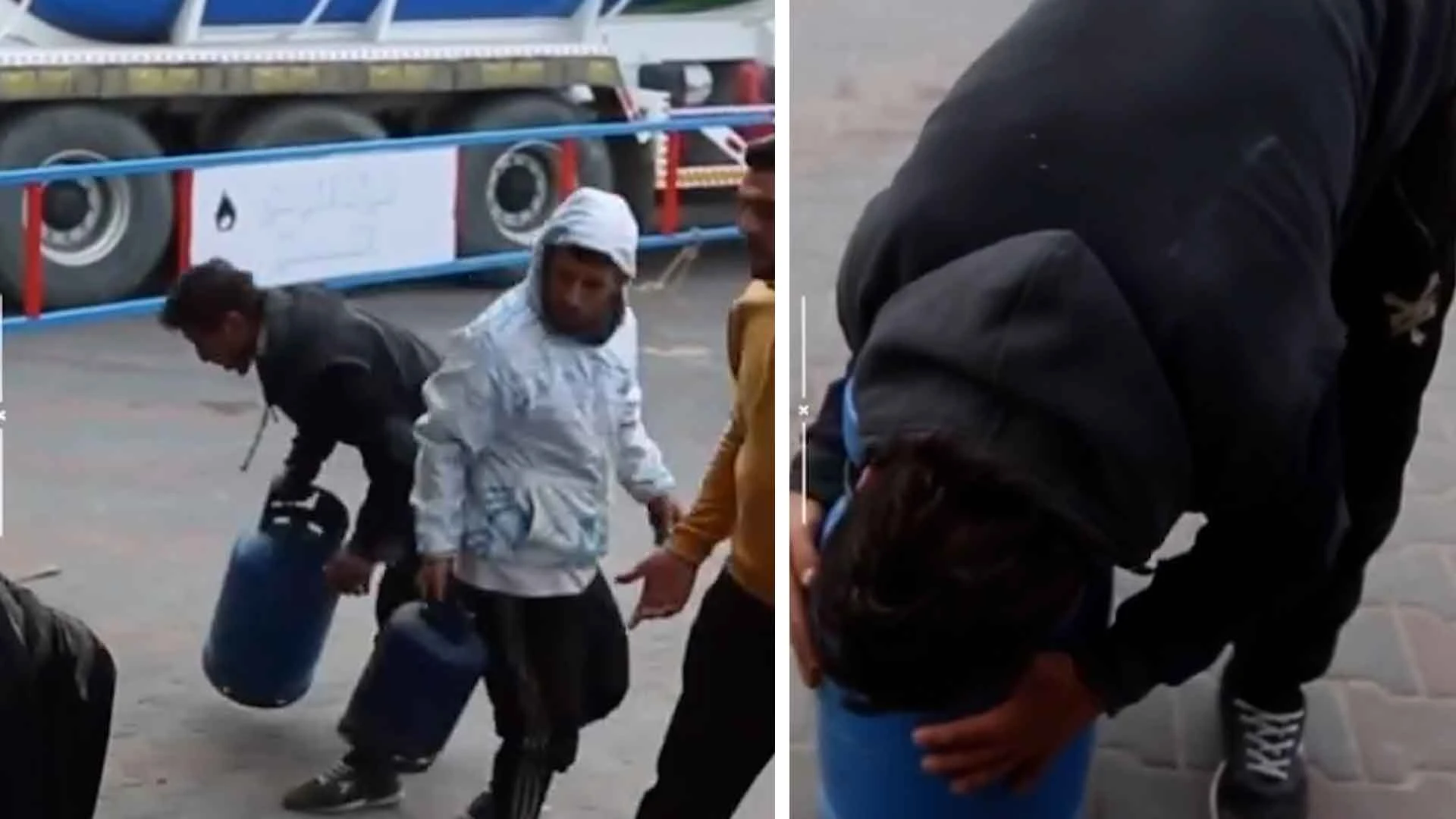 Savaş bir yandan, imkansızlıklar bir yandan... Gazzeli adam bulduğu dolu tüpü öptü