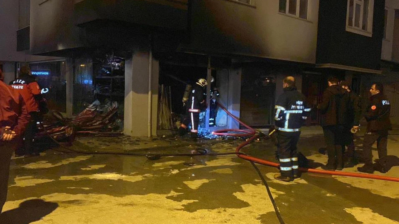 İş yeri deposunda korkutan yangın! 
