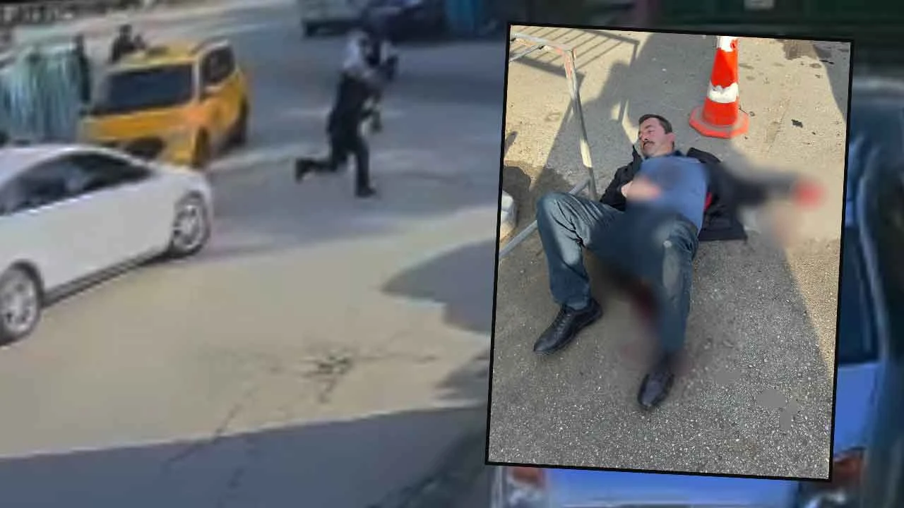 Eniştesi babasını vuracaktı önüne geçti Ölümlü hesaplaşma kamerada