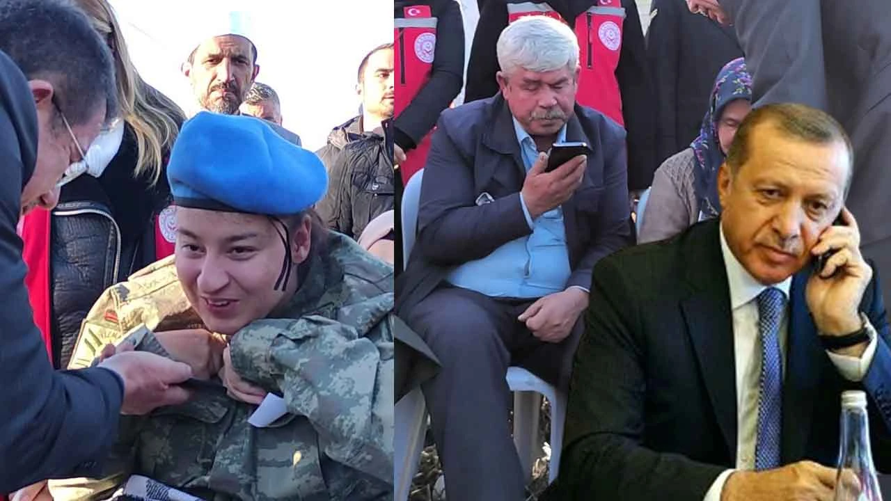 Cumhurbaşkanı Erdoğan şehidin engelli kız kardeşiyle görüştü