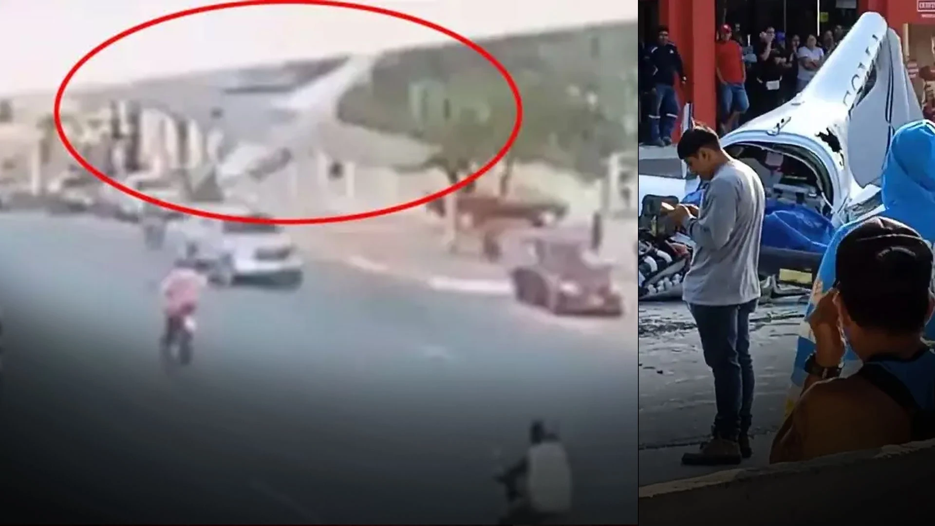 Uçak aracın üzerine düştü! Ölü ve yaralı var