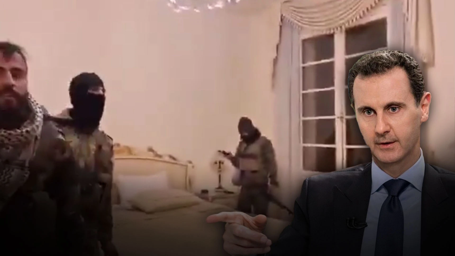Beşar Esad'ın başkanlık konutuna baskın! Muhalifler böyle kayda aldı