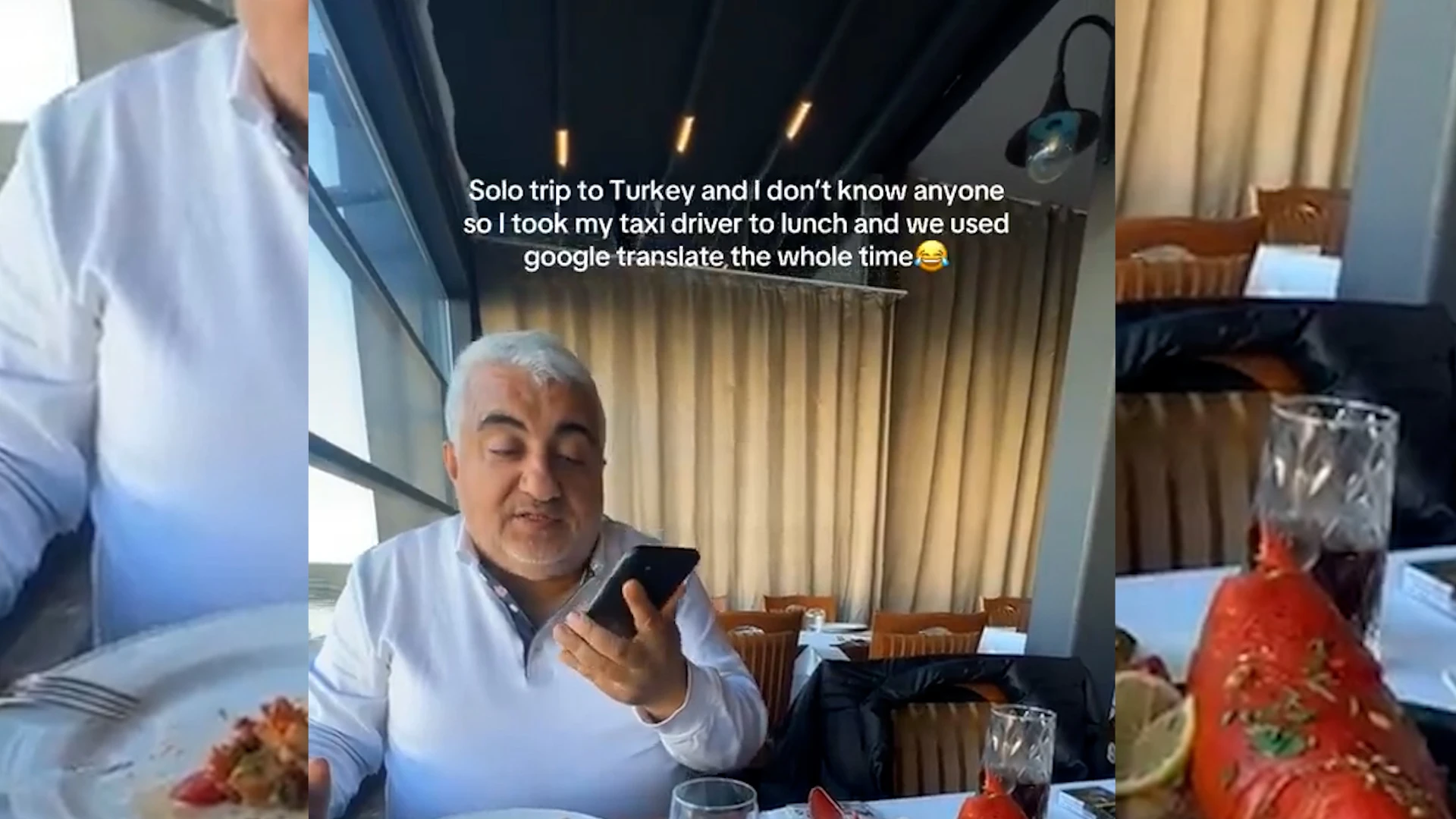 Tek başına Türkiye'ye tatile gelen turist, taksiciyi yemeğe çıkardı! 'Hala mesaj atıyor'