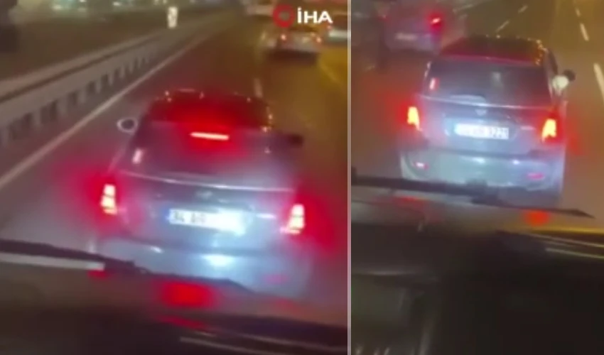 Trafikte köşe kapmaca! Yol verme tartışmasında sinirlenince olanlar oldu