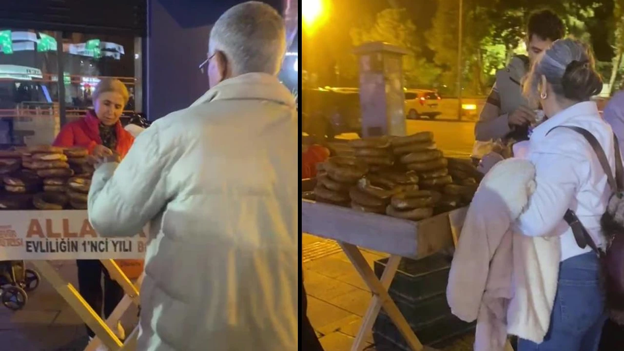 Antalya'da bir kişi, boşanmasının 6. ayına özel simit dağıttı