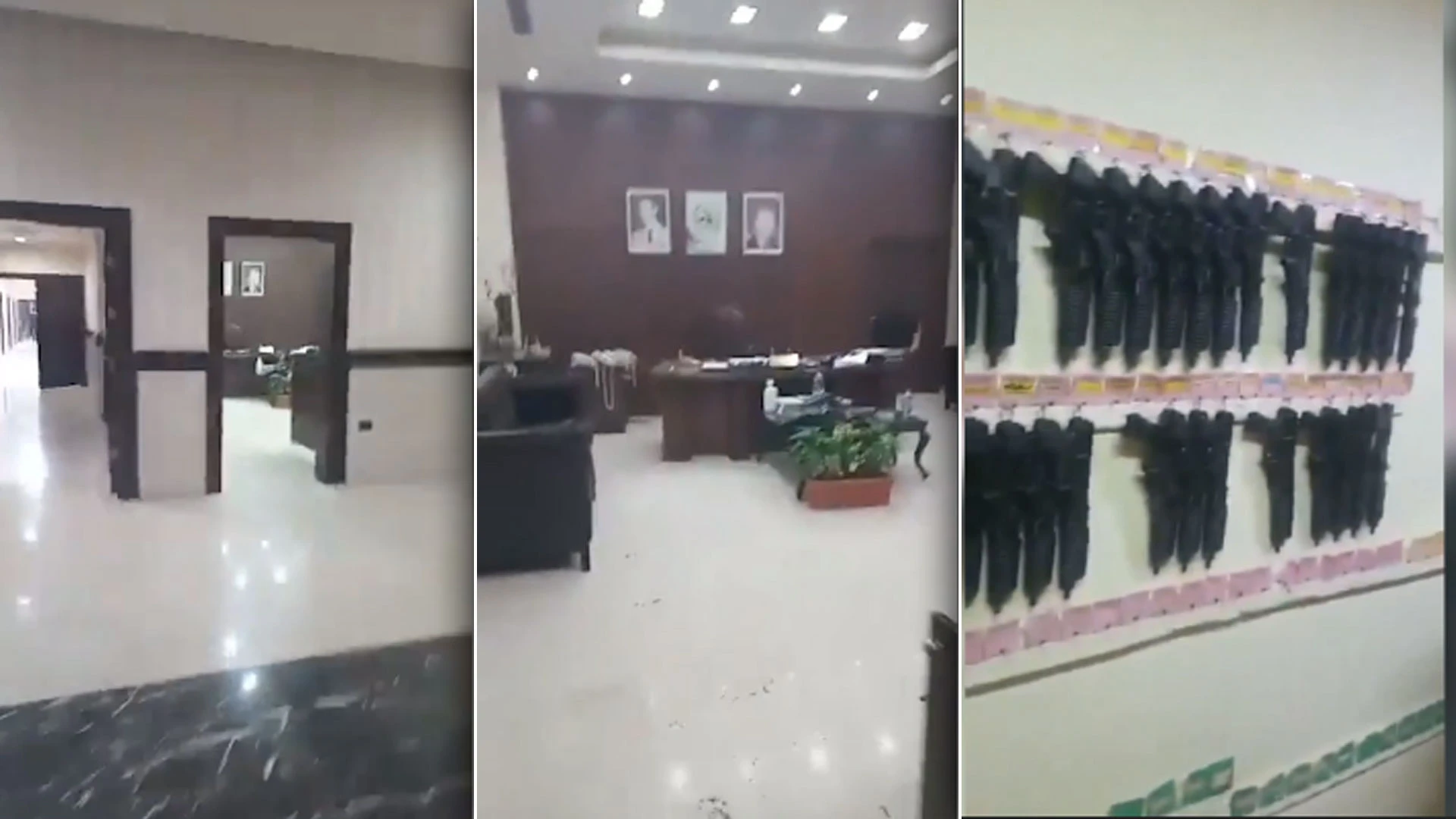 Beşar Esad'ın Cumhurbaşkanlığı Sarayı'na girildi! İşte o anlar