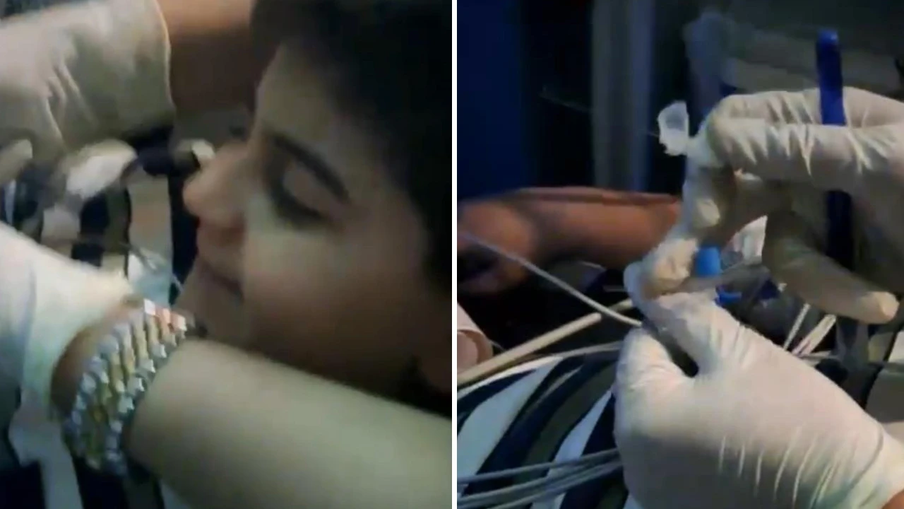 İğneden korkan çocuğu böyle ikna etti! Sağlık çalışanın videosu sosyal medyada viral oldu