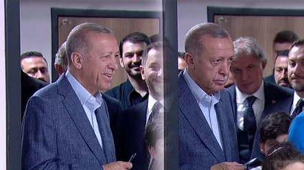 Cumhurbaşkanı Erdoğan ve eşi Emine Erdoğan Üsküdar'da oyunu kullandı - Seçim 2023