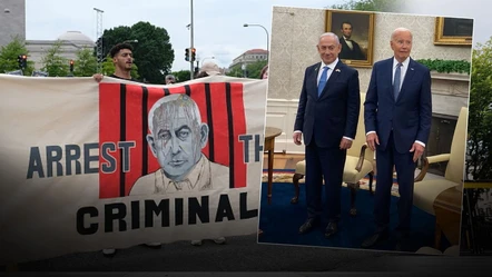 İsrail Başbakanı Netanyahu protestolar eşliğinde Beyaz Saray'da Joe Biden tarafından ağırlandı - Dünya