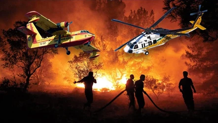 Yüksek sıcaklıklar felaketi getirdi... Helikopterler ve uçaklar orman yangınları için devrede! - Teknoloji