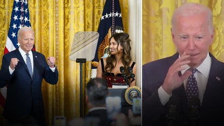 ABD Başkanı Joe Biden'ın Jessica Alba'dan isteği salondakileri kahkahaya boğdu - Dünya