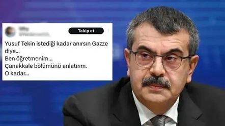 Öğretmenden 'İstediği kadar anırsın' paylaşımı! Bakan Tekin'in verdiği yanıt gündem oldu - Gündem