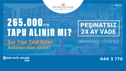 Aradığınız Mutluluk Sur Yapı Tatil Evleri Antalya Devre Mülklerde! - Aktüel