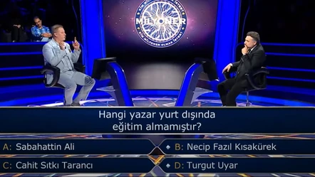 "Hangi yazar yurt dışında eğitim almamıştır?" sorusu Kim Milyoner Olmak İster'de soruldu - Aktüel