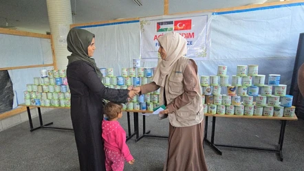 Sadakataşı Cebaliye bölgesine acil yardım ulaştırdı - Dünya