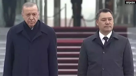 Cumhurbaşkanı Erdoğan Kırgızistan'da resmi törenle karşılandı - Gündem