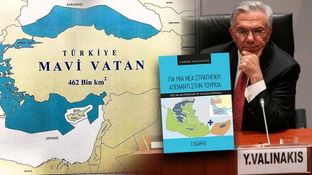 Mavi Vatan, Yunanlara kitap yazdırdı! Kapaktaki sınırlar dikkat çekti - Dünya