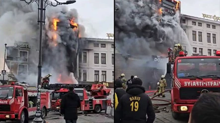 Eminönü'nde korkutan yangın! Ekipler müdahale ediyor - Gündem