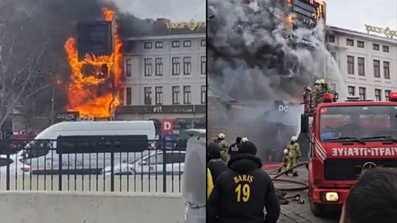 Eminönü'nde korkutan yangın! Ekipler müdahale ediyor - Gündem