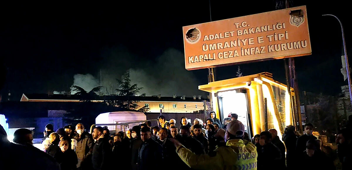 Ümraniye E Tipi Cezaevinde yangın çıktı