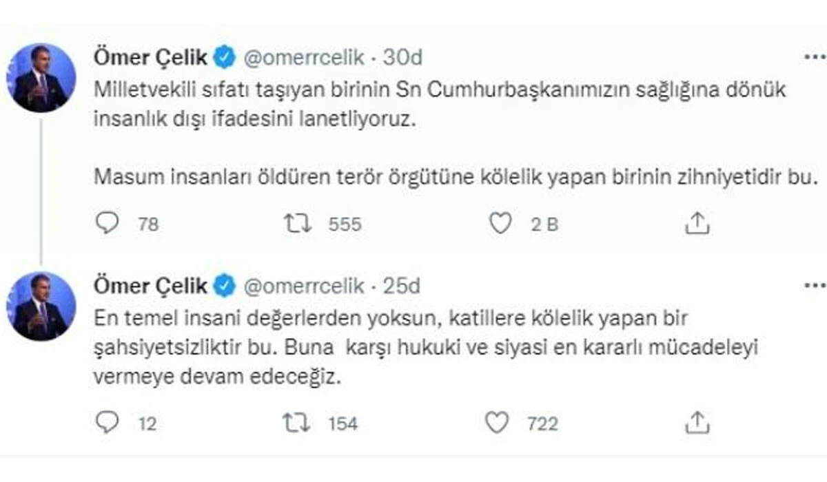 HDP’li Hüda Kaya’dan Cumhurbaşkanı Erdoğan'ın sağlık durumu ile ilgili çirkin paylaşım