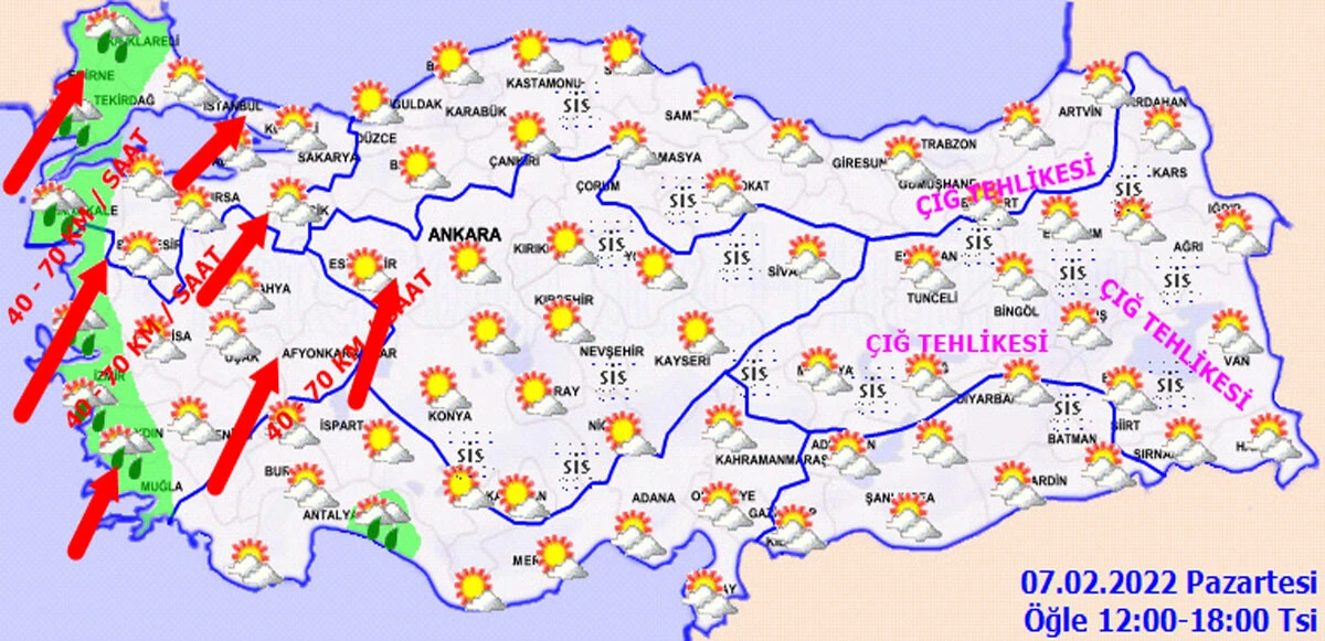 Meteoroloji saat verdi, hava ısınıyor ama sağanak kapıda (7 Şubat hava durumu)