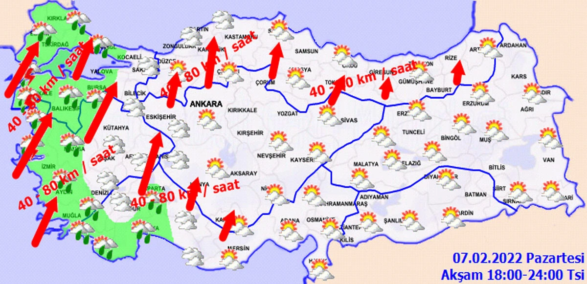 Meteoroloji saat verdi, hava ısınıyor ama sağanak kapıda (7 Şubat hava durumu)