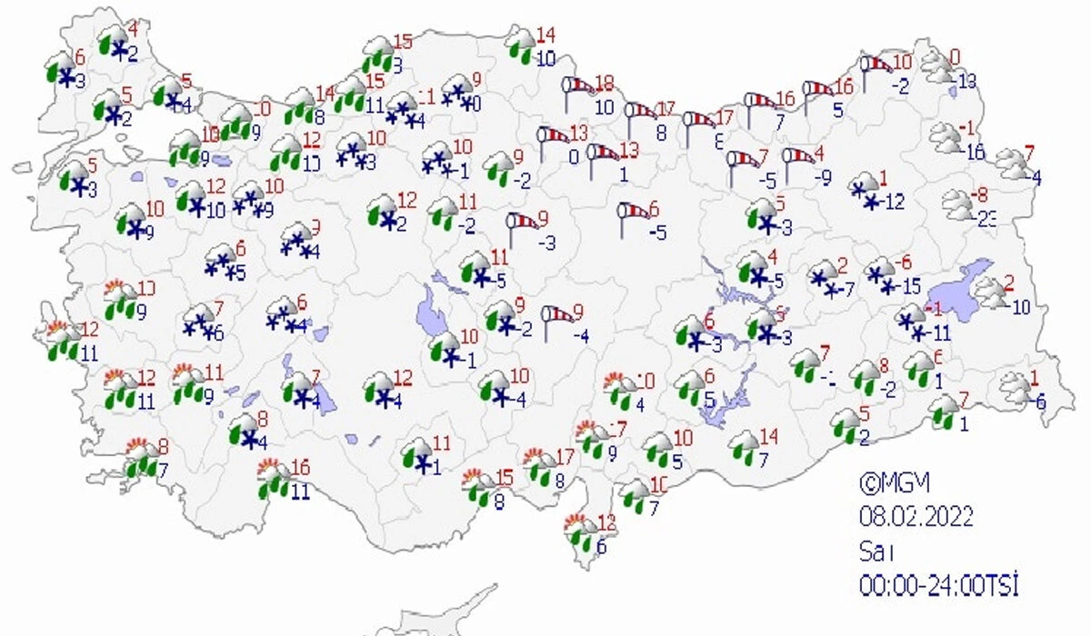 İstanbul’da yağış olacak mı? 8 Şubat hava durumu nasıl olacak? İl İl hava durumu