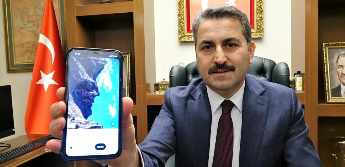 Tesadüfen fark edildi: Tokat Kalesi'nde insan silueti