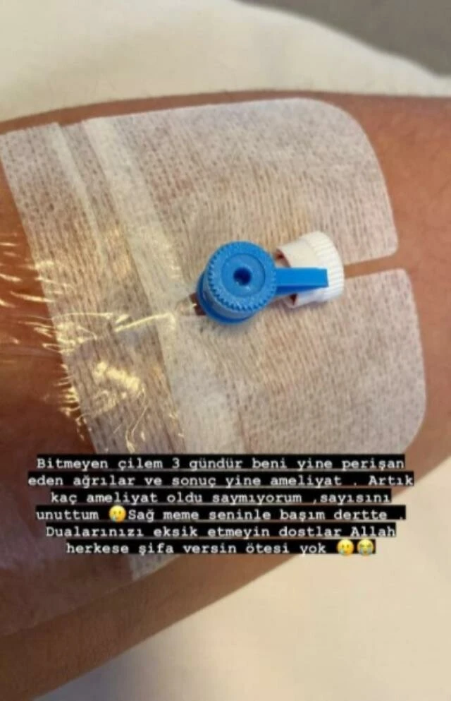 Kanserle mücadele eden şarkıcı Fulden Uras hasta yatağından dua istedi