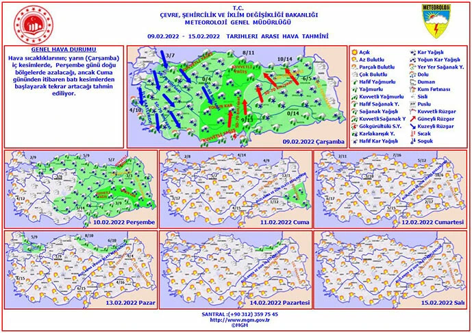 Meteoroloji 50 ile sarı ve turuncu kodlu uyarıda bulundu