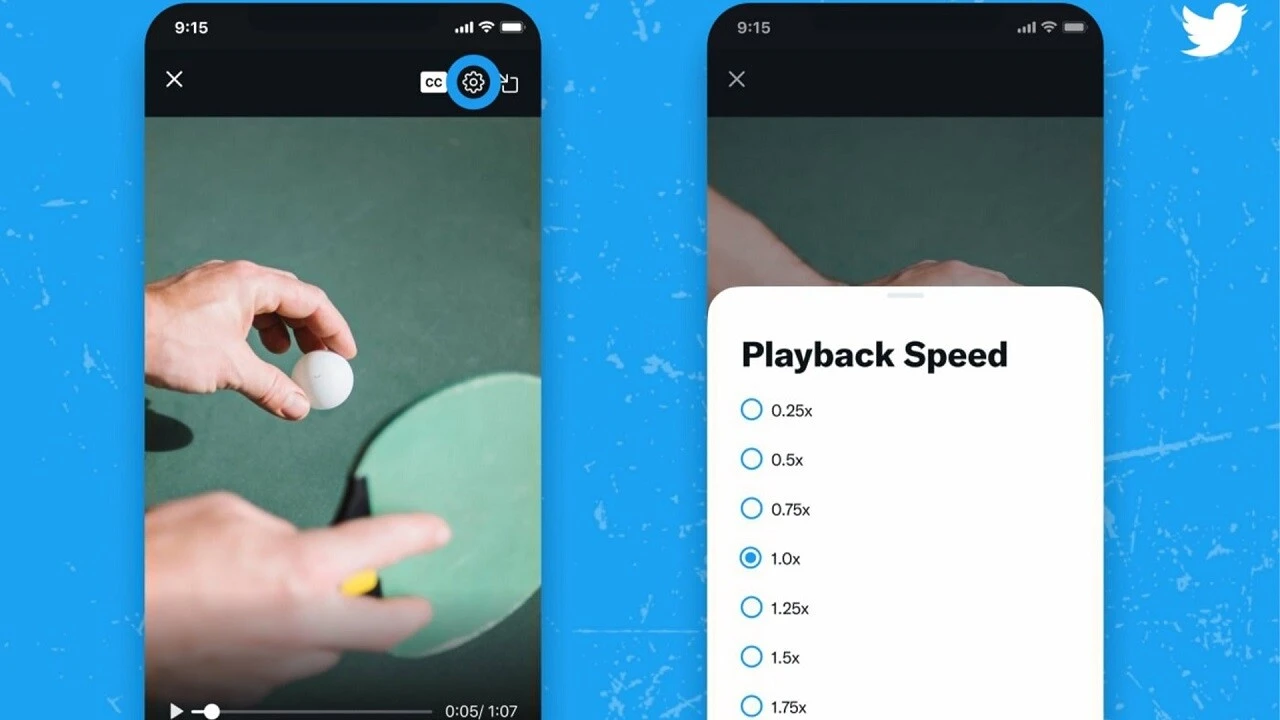 Twitter, video oynatma hızlarında değişiklik yaptı