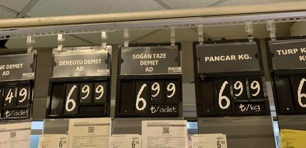 Taze soğanın dalı 1 lira