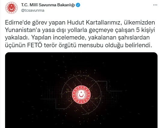 Son dakika! Yunanistan'a gitmeye çalışırken yakalanan 5 kişiden 3'ü FETÖ üyesi çıktı